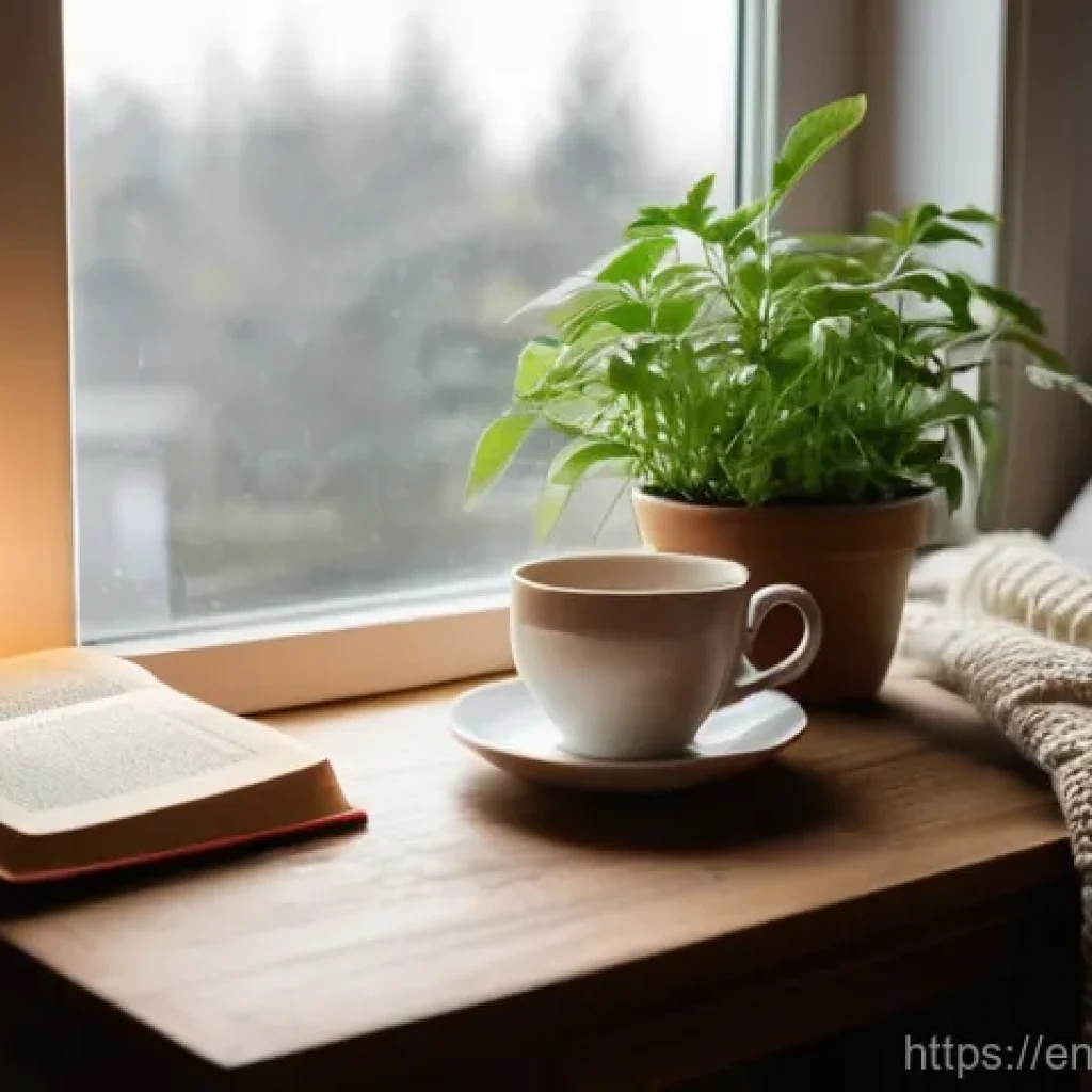 로우테크 라이프의 기본 원칙 - **Prompt 1: Cozy Evening Read**
A serene, warm-toned image of a person (mid-20s to early 40s, ca...