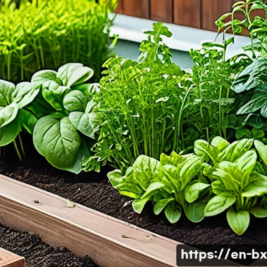 로우테크 라이프에서의 주말 농장 운영 - A bright, sunny weekend garden scene featuring a flat garden bed near a cozy suburban home with easy...