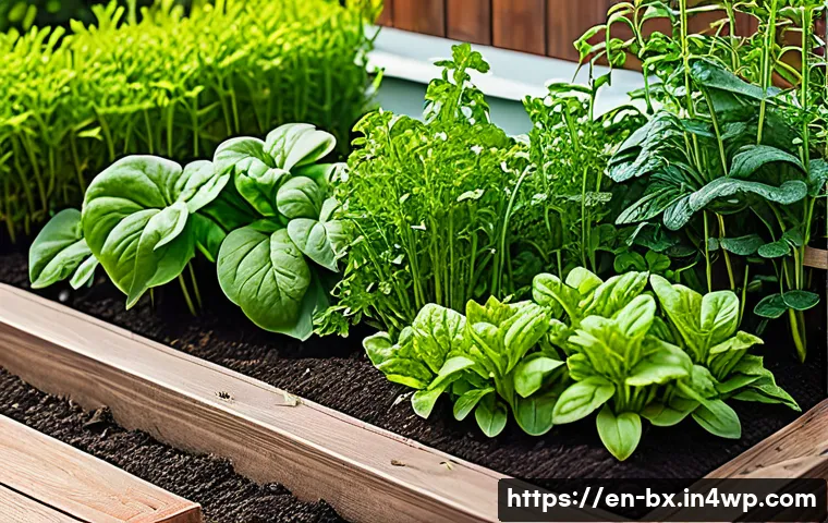 로우테크 라이프에서의 주말 농장 운영 - A bright, sunny weekend garden scene featuring a flat garden bed near a cozy suburban home with easy...